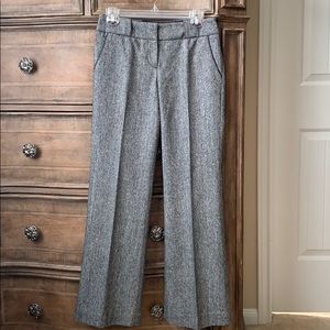 bebe Gray Straight Double Cloth Leg Pant